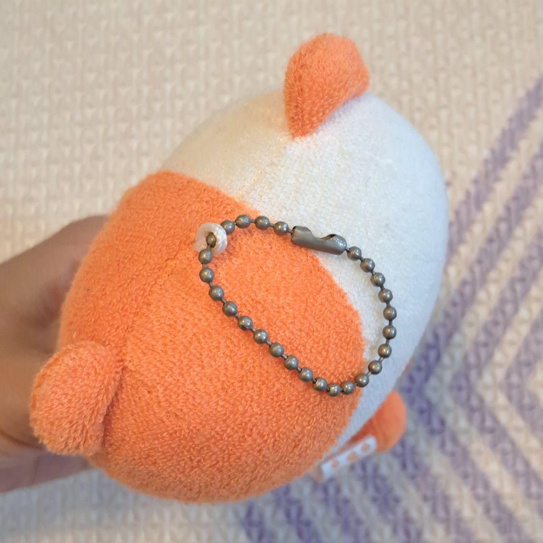 のほほんパーク　ハムスター　オレンジ色のぬいぐるみマスコット　クマ　キーホルダー