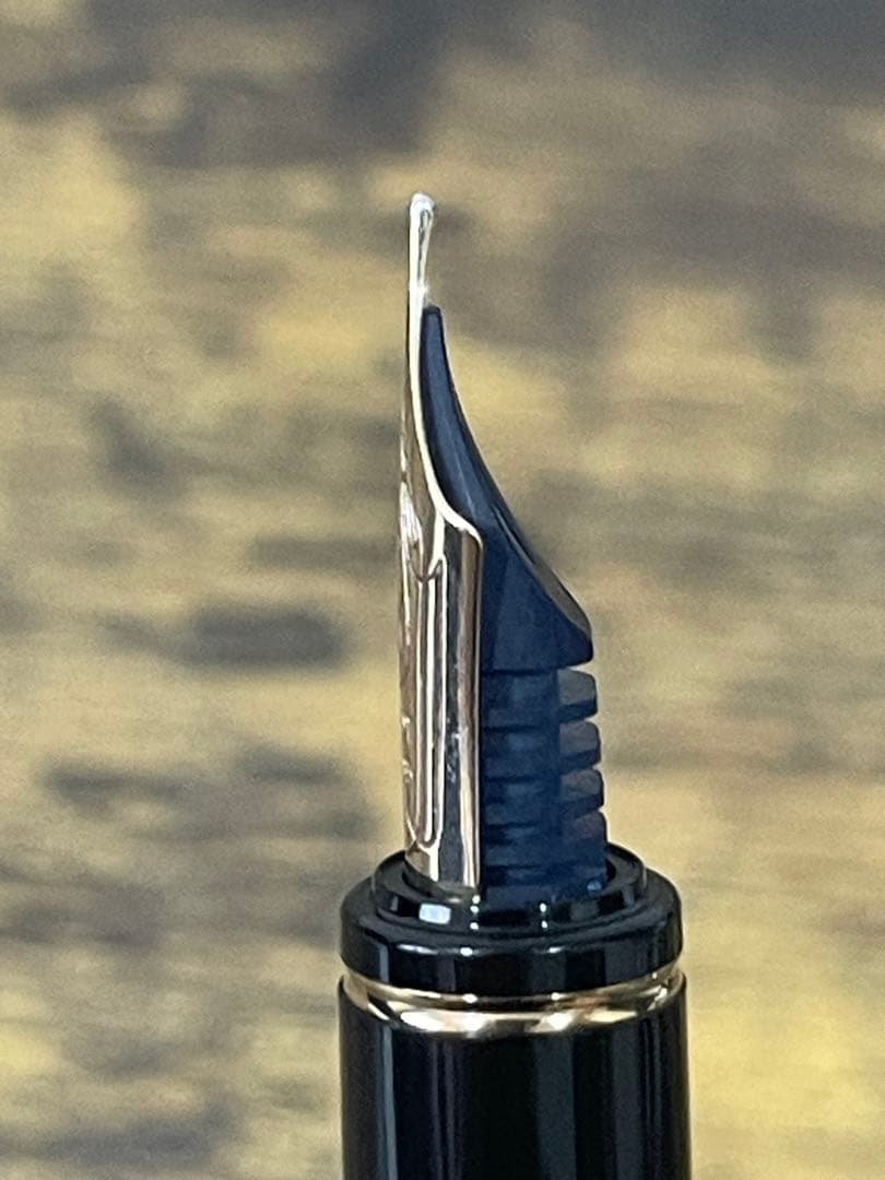 試し書きのみ　パイロット　グランセ　14金 M マーブル　刻印　旧型　万年筆