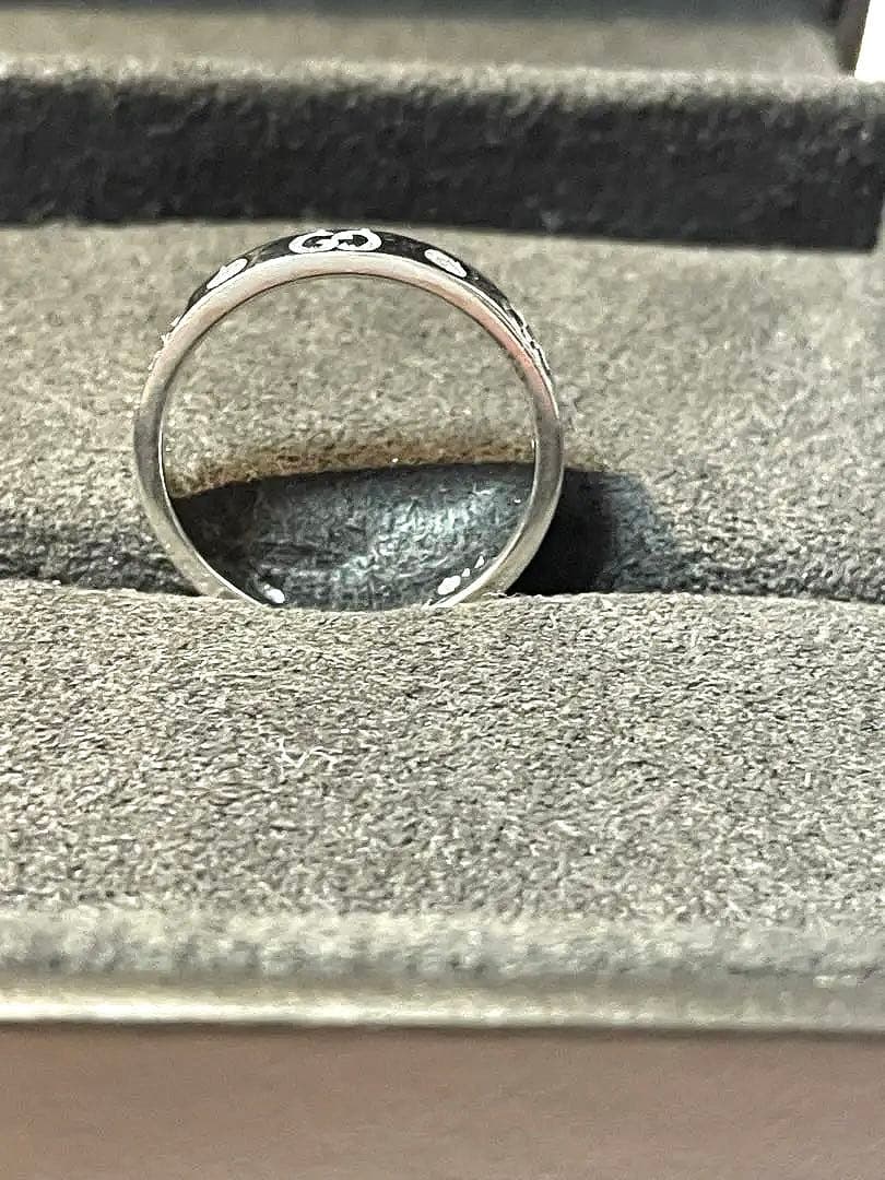 G U C C I アイコンリングダイヤモンド６Ｐ K１８W G １４