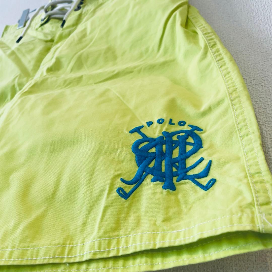 新品　ラルフローレン　街履きできるビンテージ感あふれる淡いレモンカラーショーツ
