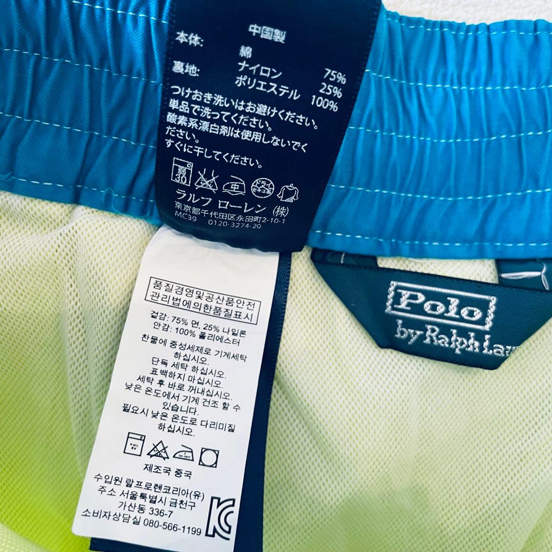 新品　ラルフローレン　街履きできるビンテージ感あふれる淡いレモンカラーショーツ