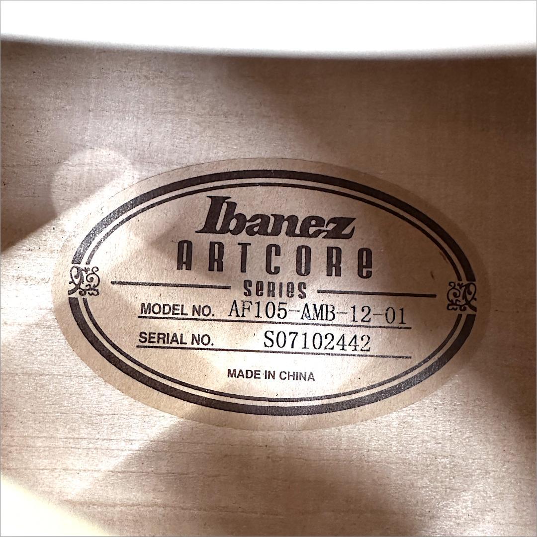 IBANEZ AF105-AMB-12-01 フルアコギター