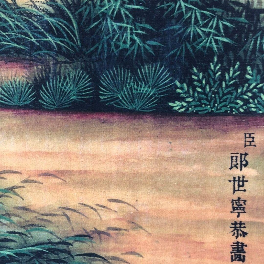 郎世寧 十二生肖・子（鼠） 鼠図 三尺中堂 掛軸　174×77cm 鑑賞用