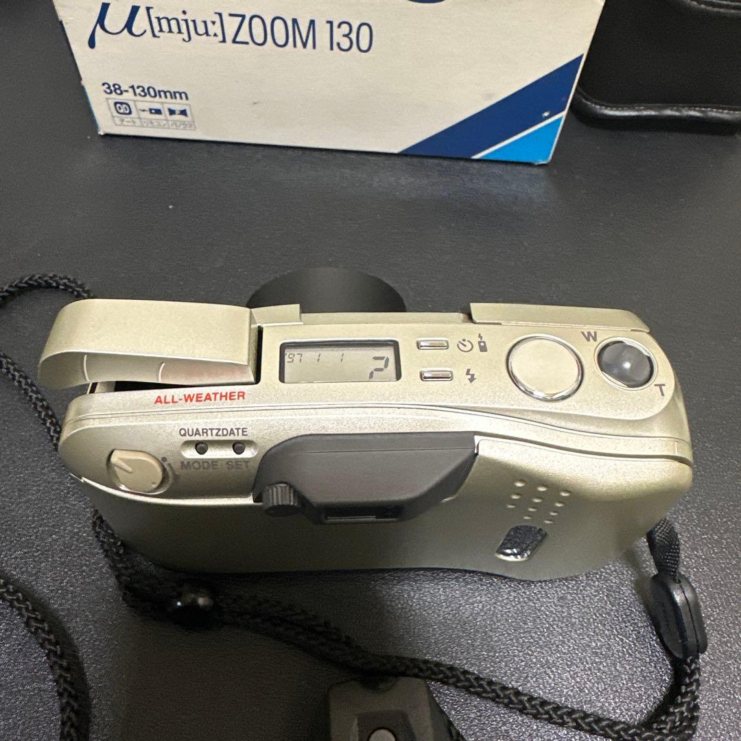 美品　OLYMPUS μ[mju:] ZOOM 130 動作確認済　元箱箱付き