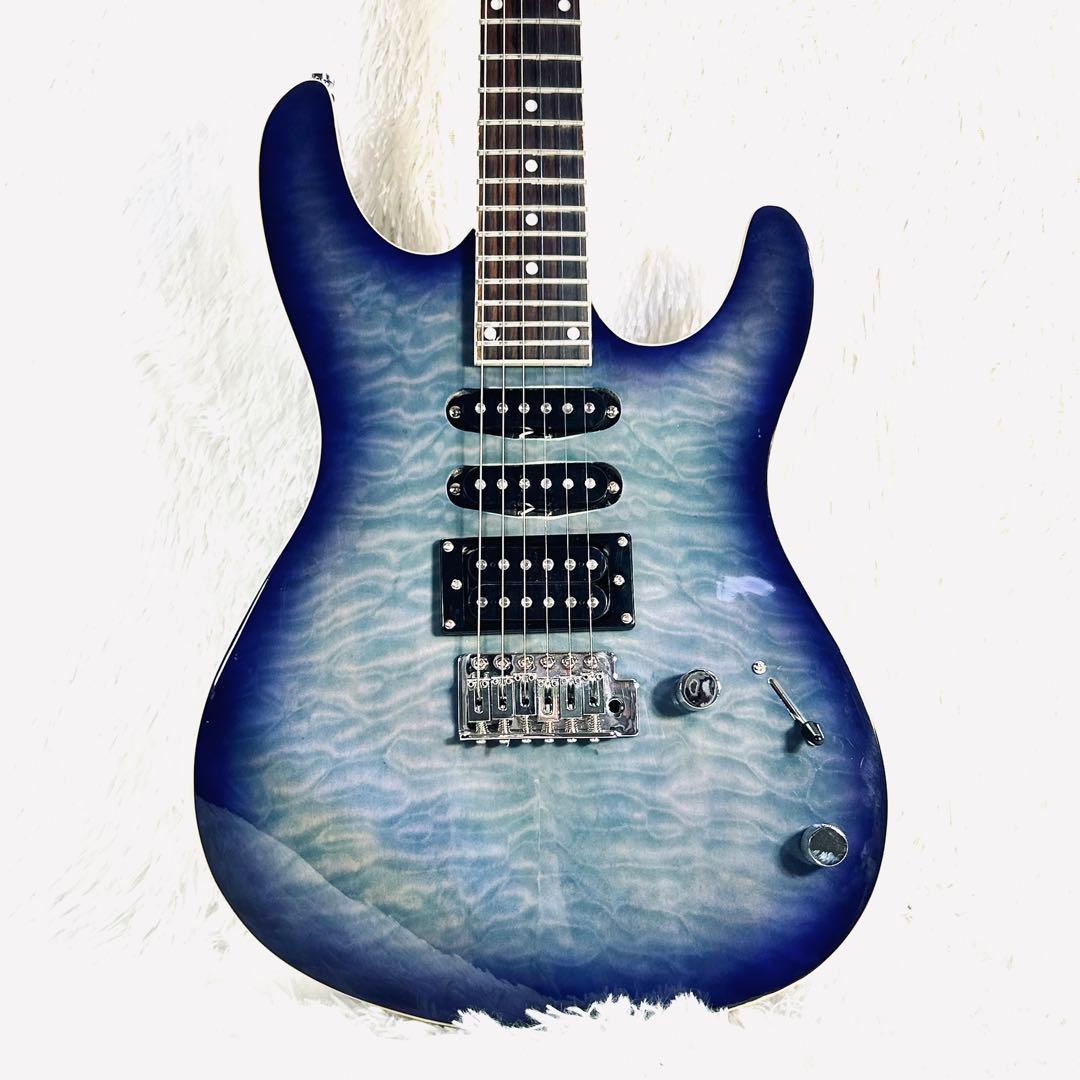 Yamato ヤマト Ibanez RG風エレキギター キルトトップ ギター