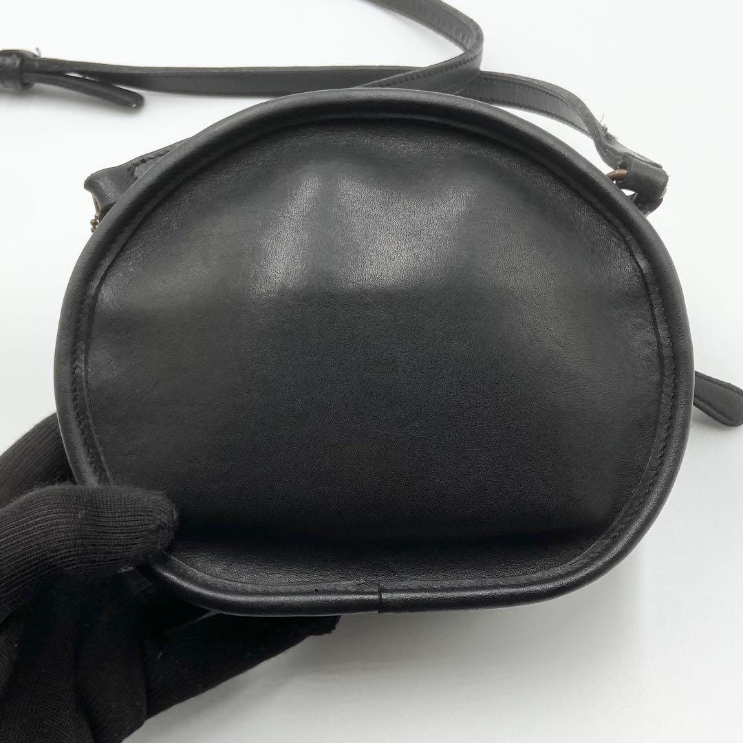 オールドコーチ キャンティーン ショルダーバッグ レザー ブラック　9982