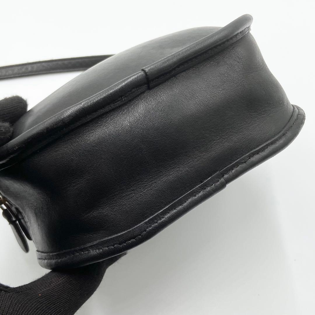 オールドコーチ キャンティーン ショルダーバッグ レザー ブラック　9982