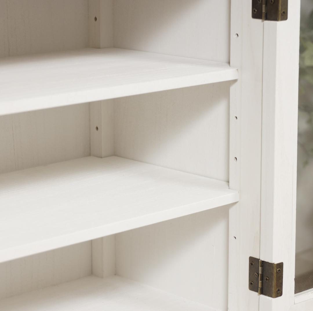 ブロカントシリーズ　アンティーク調　キャビネット　食器棚　シャビー