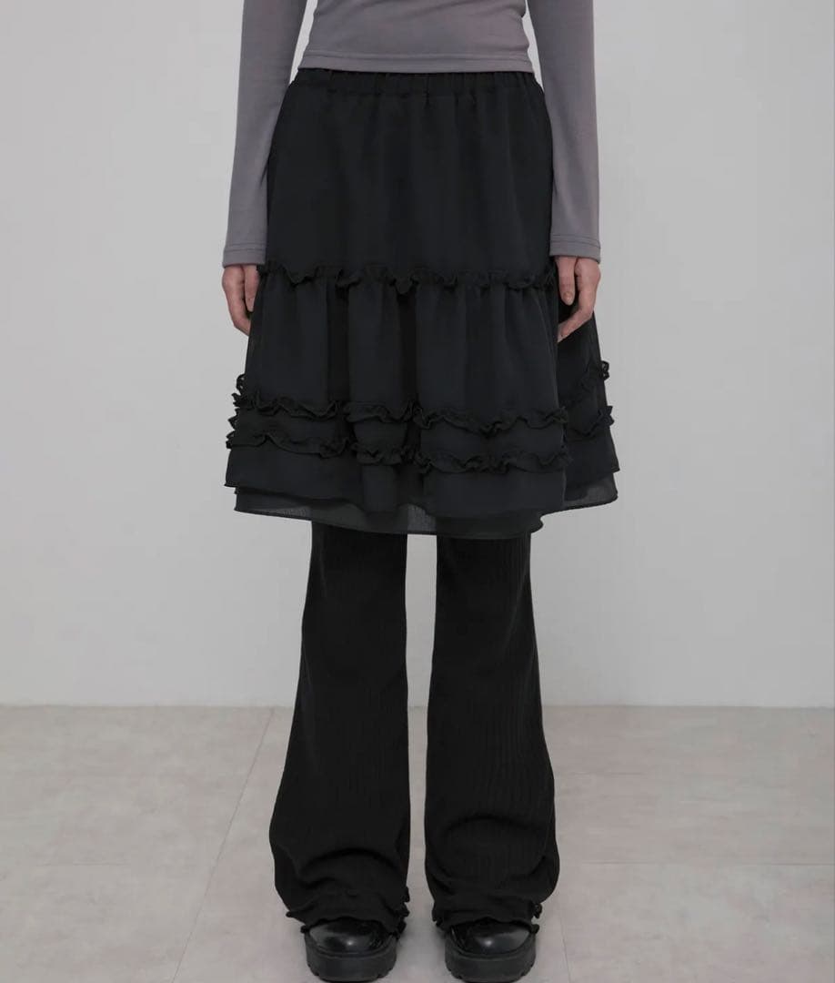スカート FLAREUP 3-Layered Ruffle Skirt Pants