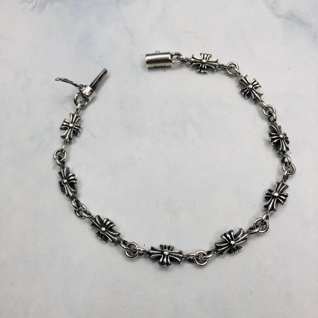 シルバー925 ブレスレット　クロス　十字架　クロム　2-26　8935