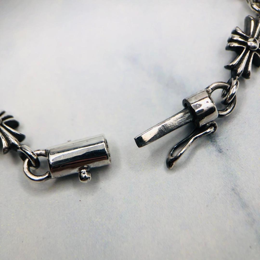 シルバー925 ブレスレット　クロス　十字架　クロム　2-26　8935