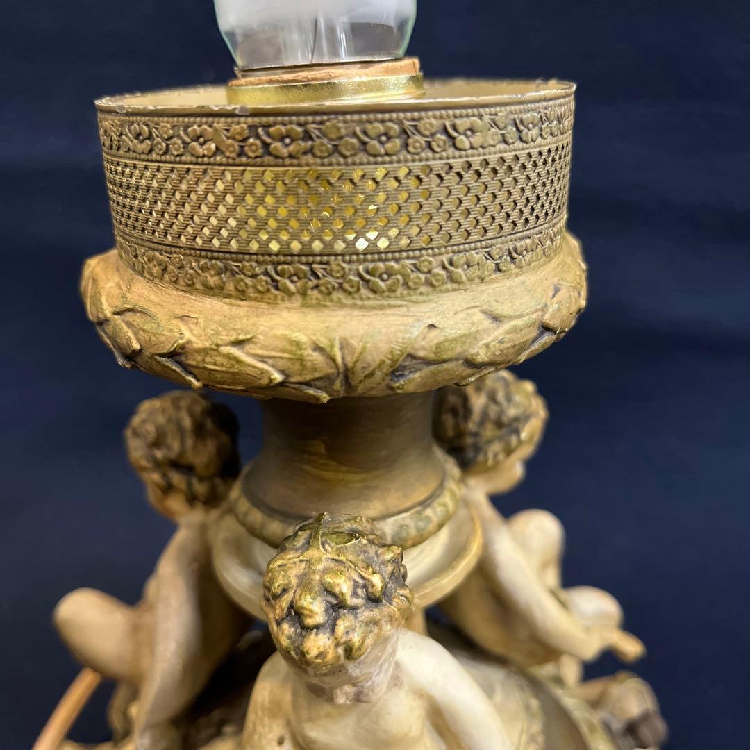 金属工芸　照明　ランプ　ガラス　オブジェ　3人の子供　送料無料　総重量㎏