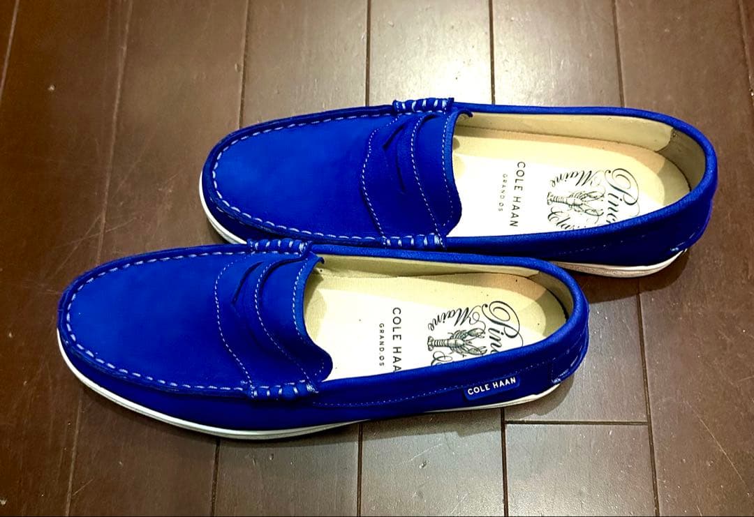 年末値下げ‼️Cole Haan モカシン 青スリッポン