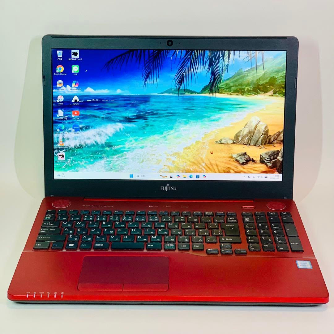 Core i7✨SSD1TB✨16GB✨Windows 11✨赤✨ノートパソコン