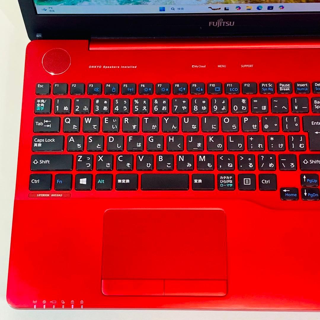 Core i7✨SSD1TB✨16GB✨Windows 11✨赤✨ノートパソコン