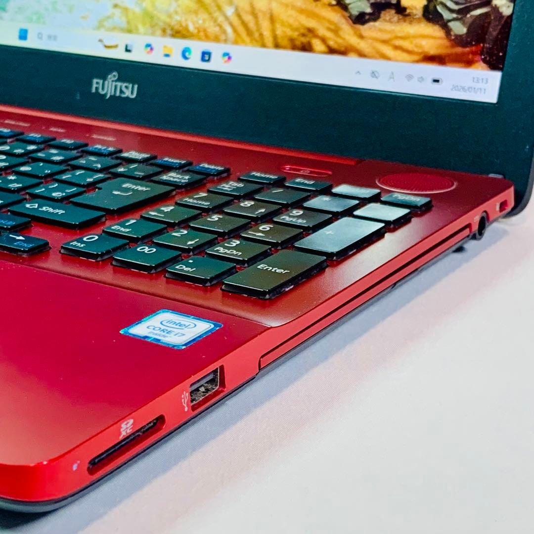 Core i7✨SSD1TB✨16GB✨Windows 11✨赤✨ノートパソコン