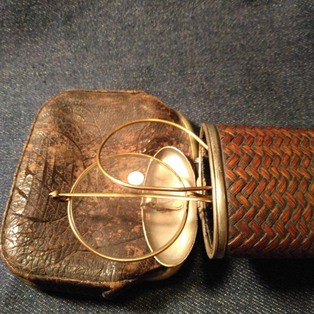 明治時代？編み込み眼鏡ケースと眼財布セット　ビンテージ　アンテーク　骨董