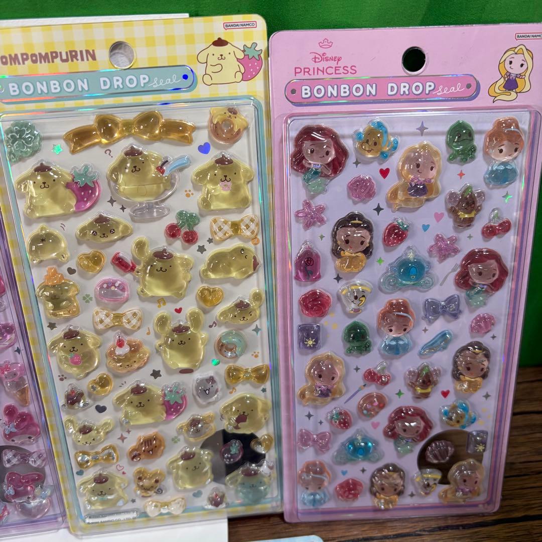 【正規品】ボンボンドロップシール　サンリオ　ディズニー　9枚セット