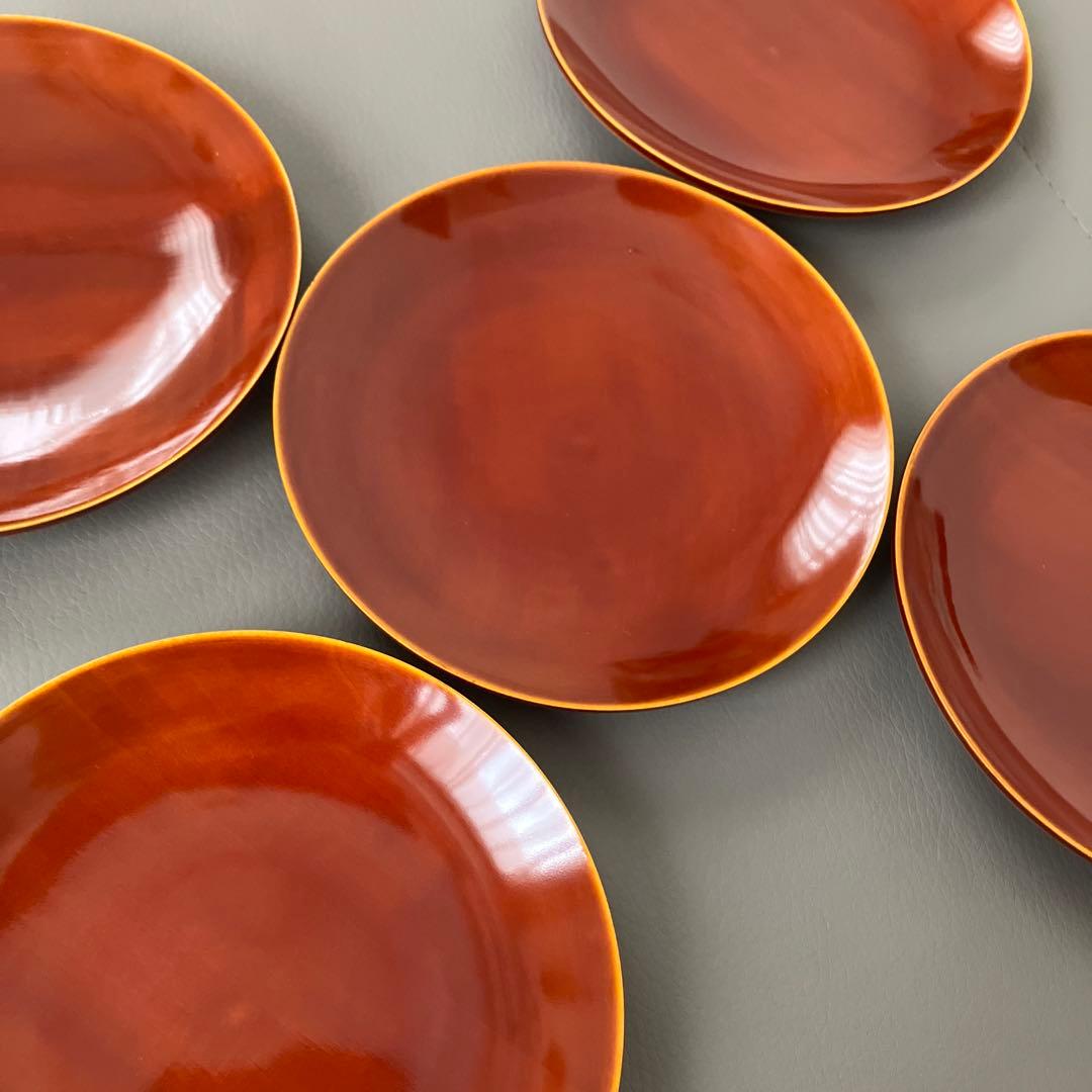 ◆確認用 飛騨春慶 銘々皿 菓子皿 5枚