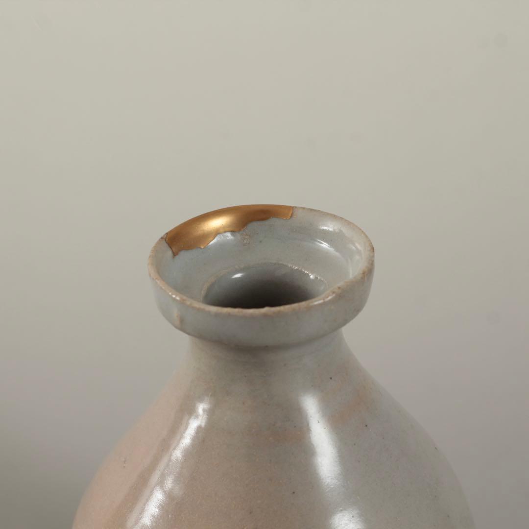 李朝 白磁 堅手 徳利 容量約300ml 古美術 古道具 アンティーク 朝鮮美術