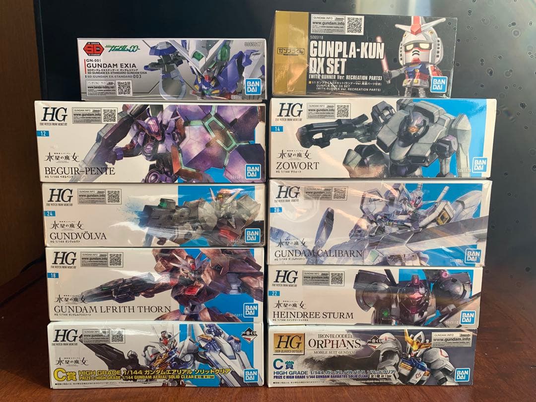 HGガンプラセット 10個　未組み立て　水星の魔女　他