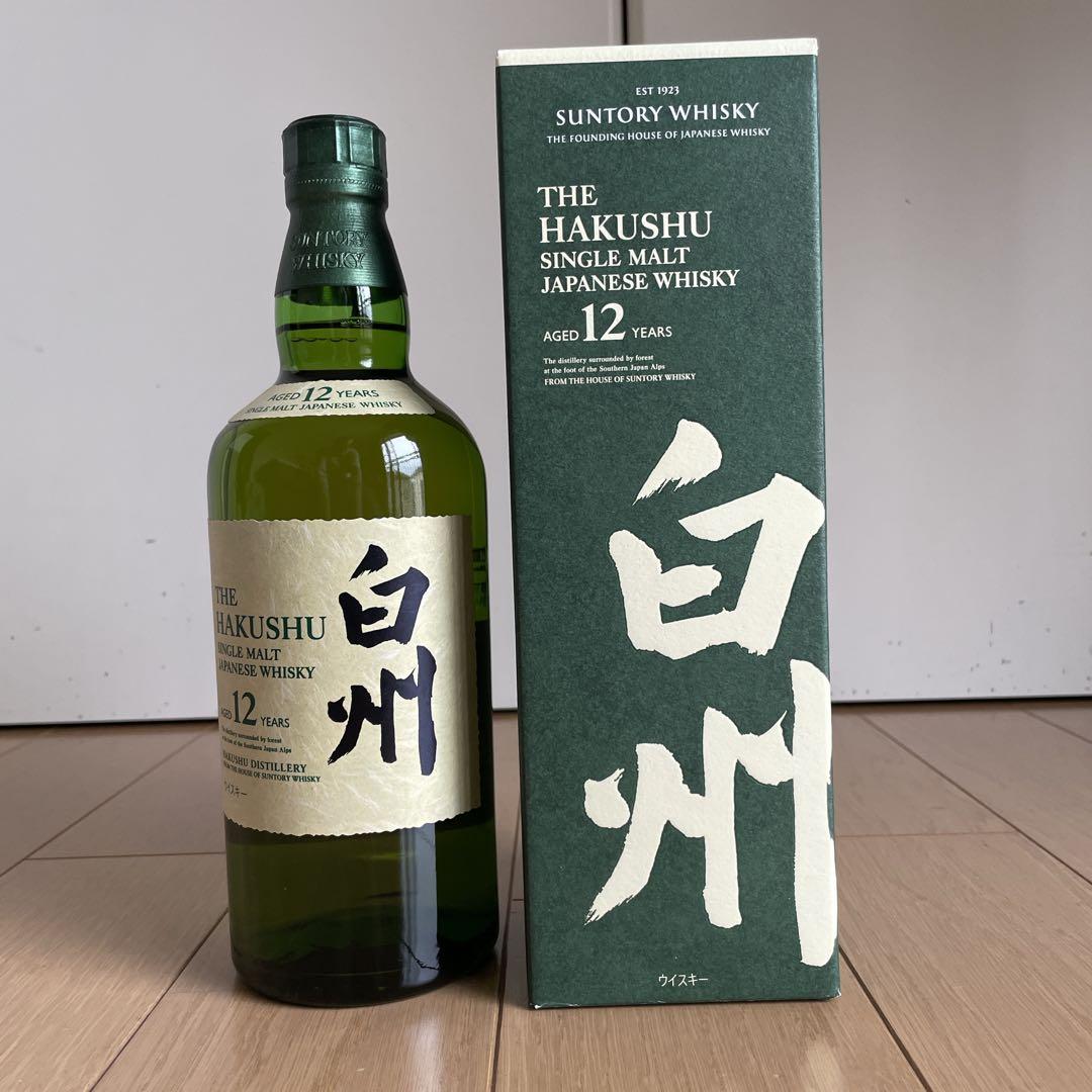 サントリー 白州 シングルモルトウイスキー 12年未開封