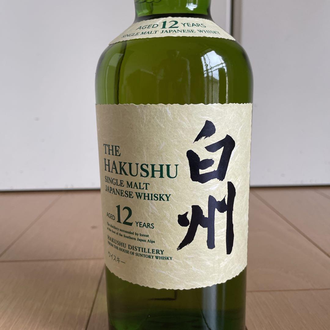 サントリー 白州 シングルモルトウイスキー 12年未開封