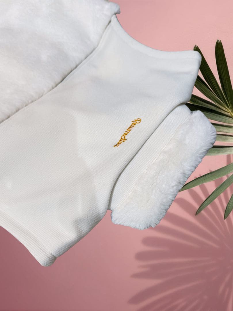 【新品】レザレクション　ファーベスト　白　レディース　Lサイズ