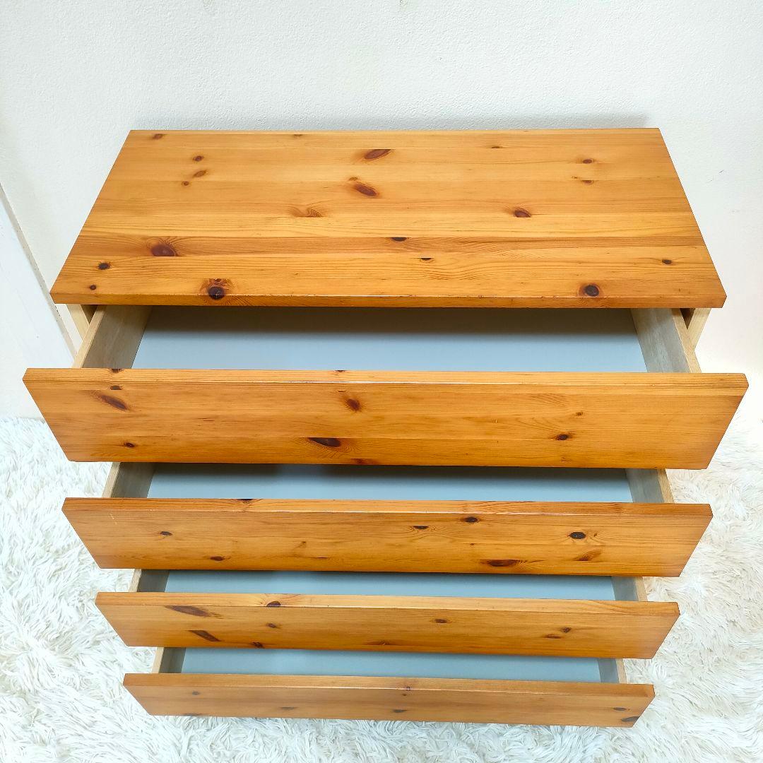 無印良品 パイン材 チェスト 4段チェスト