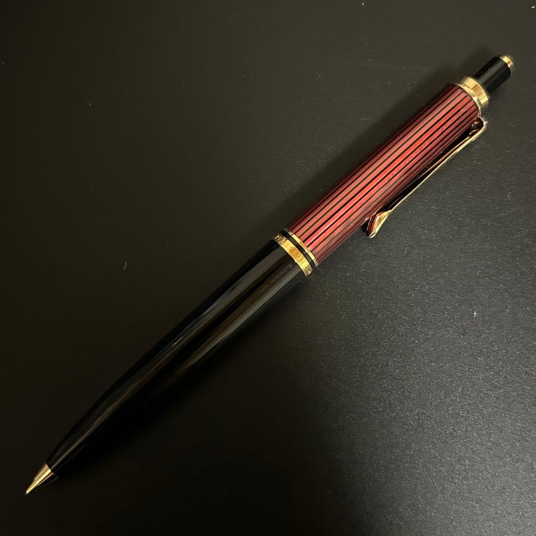 ペリカン スーべレーン k400 シャーペン 赤縞 レッドストライプ