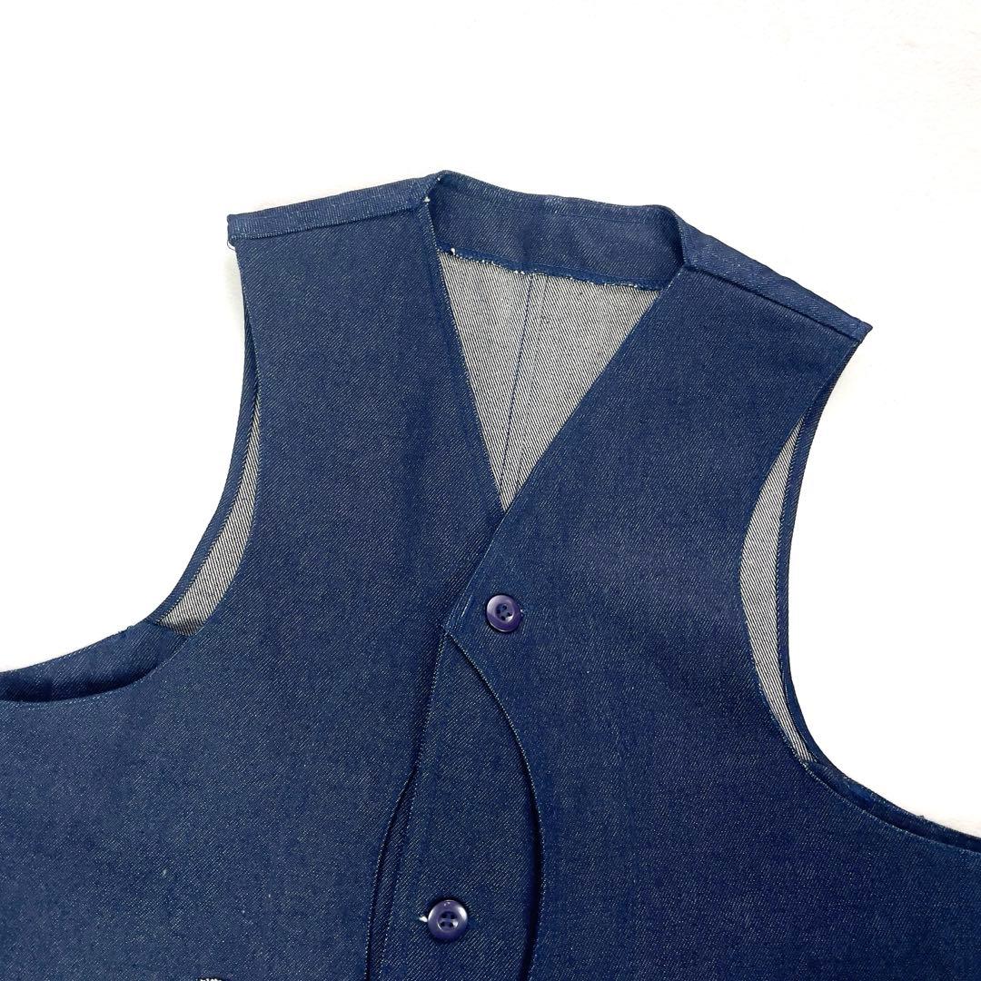 【未使用•サンプル品】 ノンウォッシュ デニム 美品 トラベラーベスト L~XL