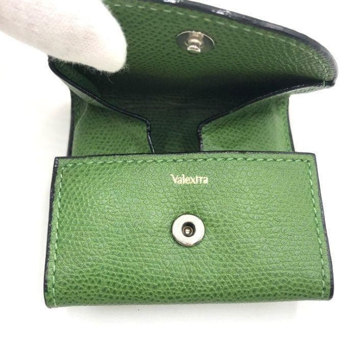 ヴァレクストラ Valextra ケース 小銭入れ ミニ財布 グリーン 緑