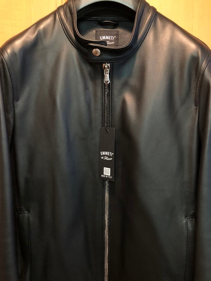 限定　EMMETI レザー シングルライダースジャケット　JURI 50