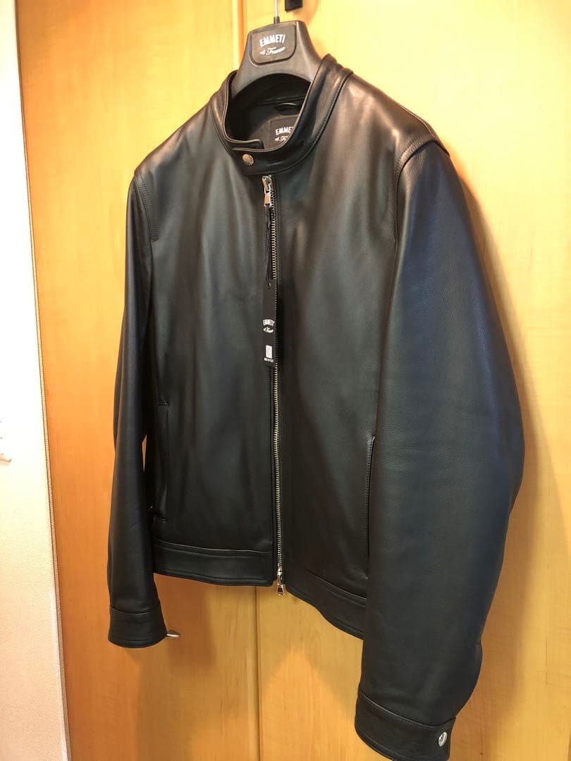 限定　EMMETI レザー シングルライダースジャケット　JURI 50