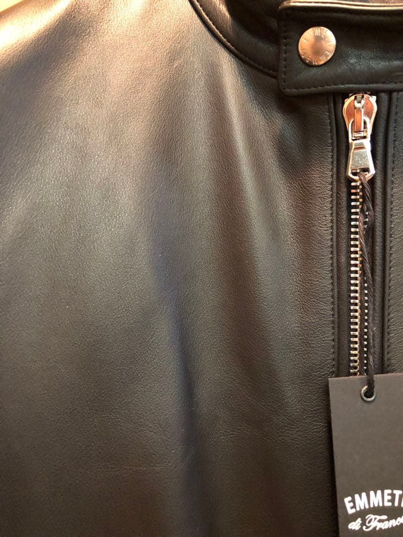 限定　EMMETI レザー シングルライダースジャケット　JURI 50