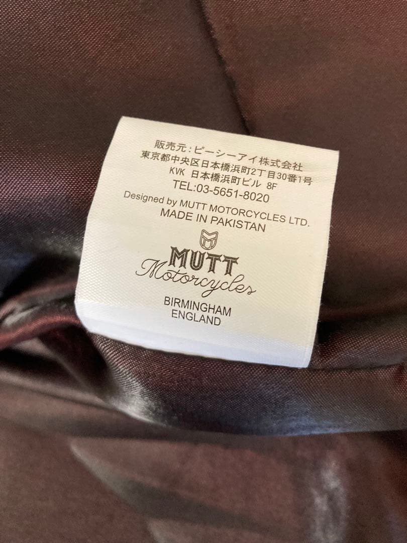 Mutt Motorcycles レザーシングルライダース 36