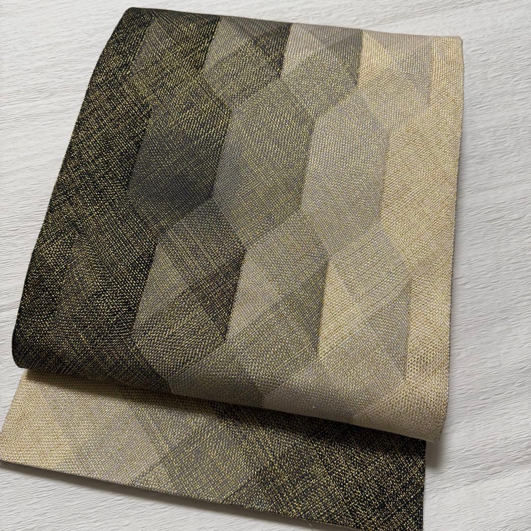 m-39ひなや工房 伊豆蔵明彦 唐組 袋帯 正絹 未使用極美品