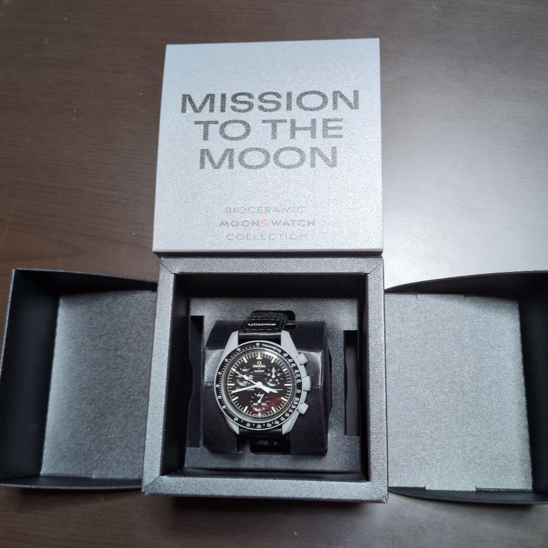 OMEGA Moonwatch ブラック ラバーベルト