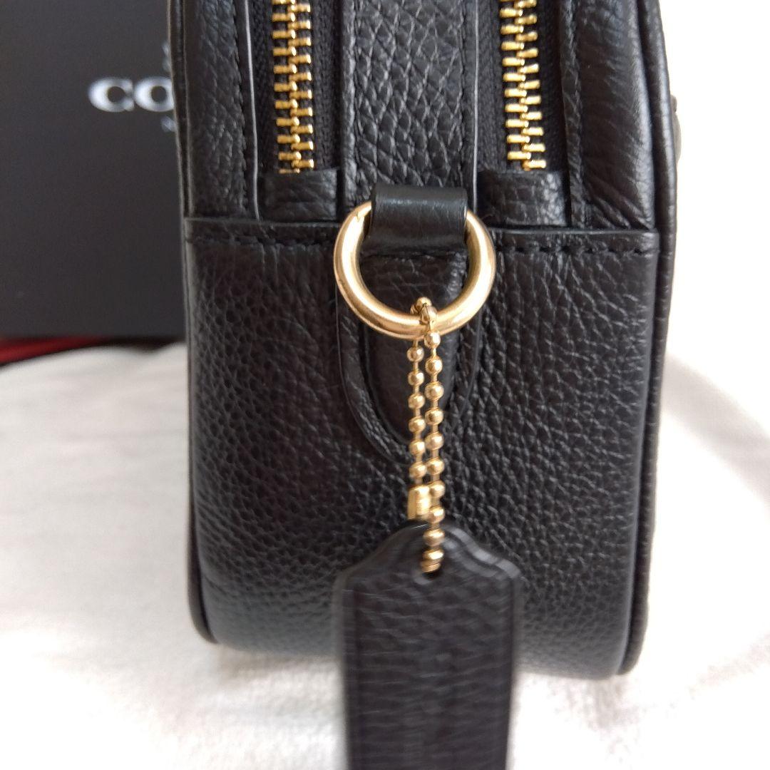 COACH ジェス ショルダーバッグ カメラバッグ ダブルファスナー レザー