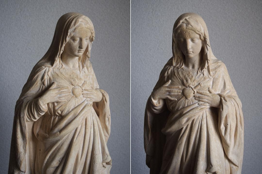 classic.select白い聖母像 52cm聖心の聖母マリア/K147