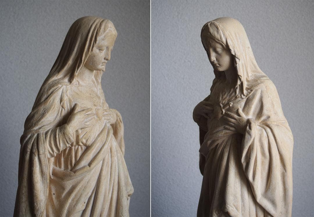 classic.select白い聖母像 52cm聖心の聖母マリア/K147