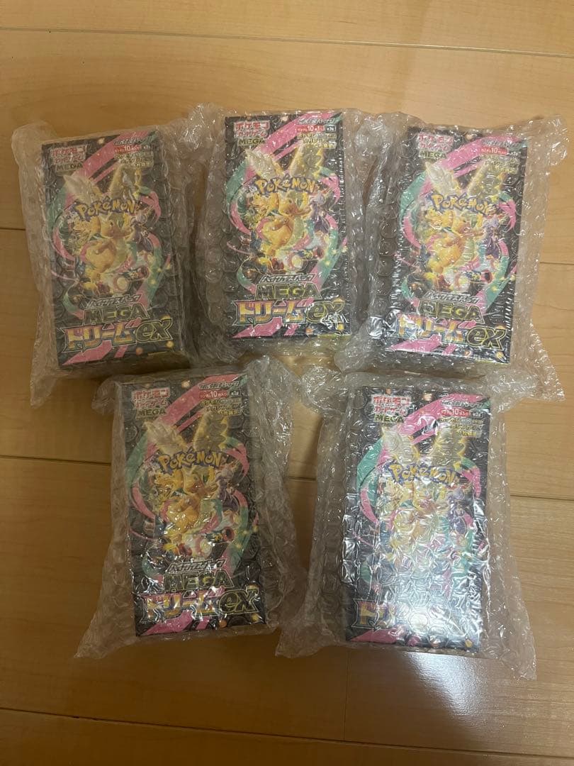 ポケモン MEGAドリームEX 5BOX シュリンク付き　新品未開封