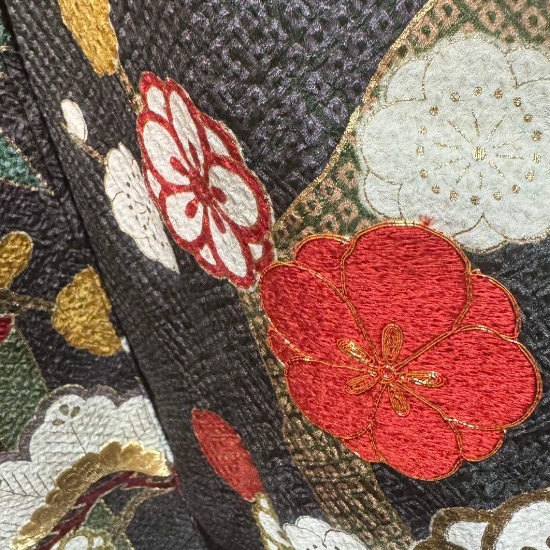 美品　総絞り　本絞り　松竹梅　金彩　駒刺繍　逸品　フルセット　振袖　振り袖
