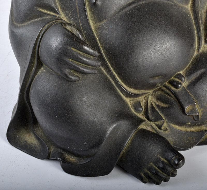 m　東京銅器　古銅宣徳銅　布袋像　置物　M　R4252