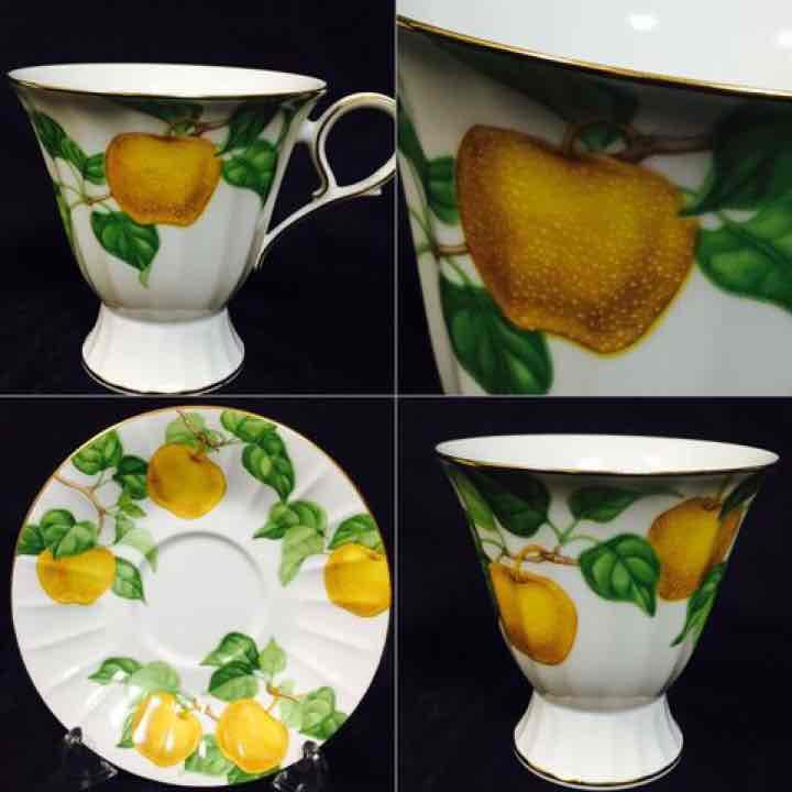 未使用1984限定品オールドノリタケナシカップ＆ソーサー1客