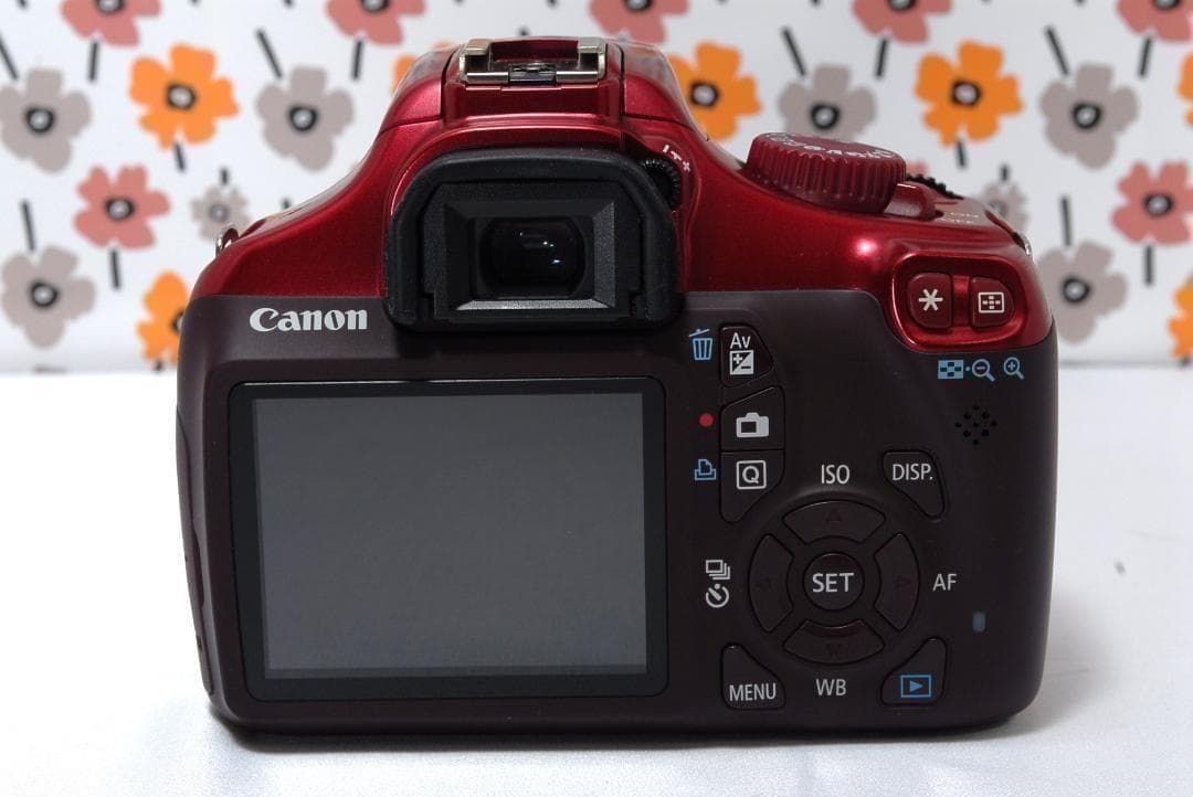 ❤Canon Kiss X50❤レッド色で目立つ❤❤ショット数2252回少ない！