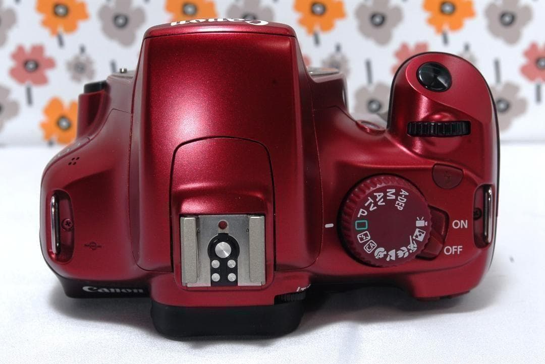 ❤Canon Kiss X50❤レッド色で目立つ❤❤ショット数2252回少ない！