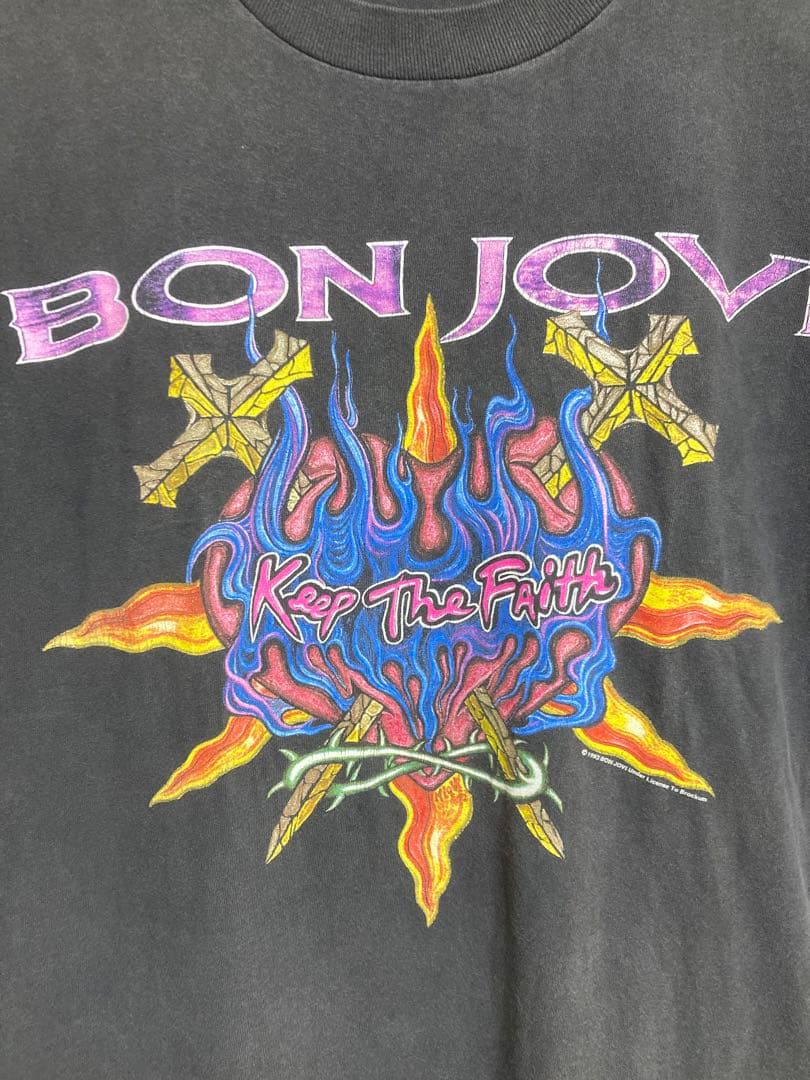 雰囲気◎1993 BON JOVI Keep The Faith Tシャツ L