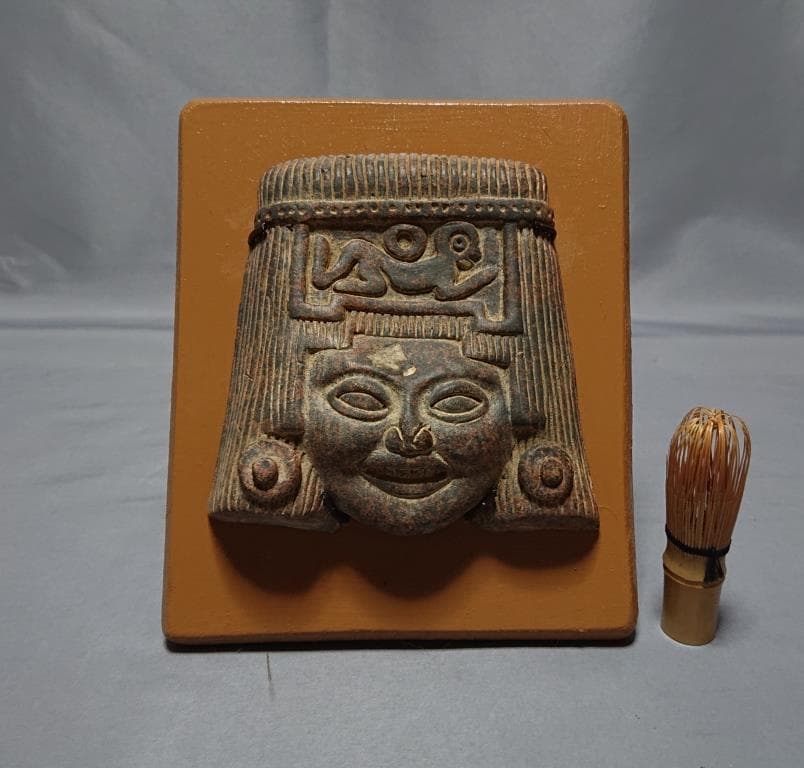 コレクター収集品　メキシコ　トトナカ文化　マスク　（B）