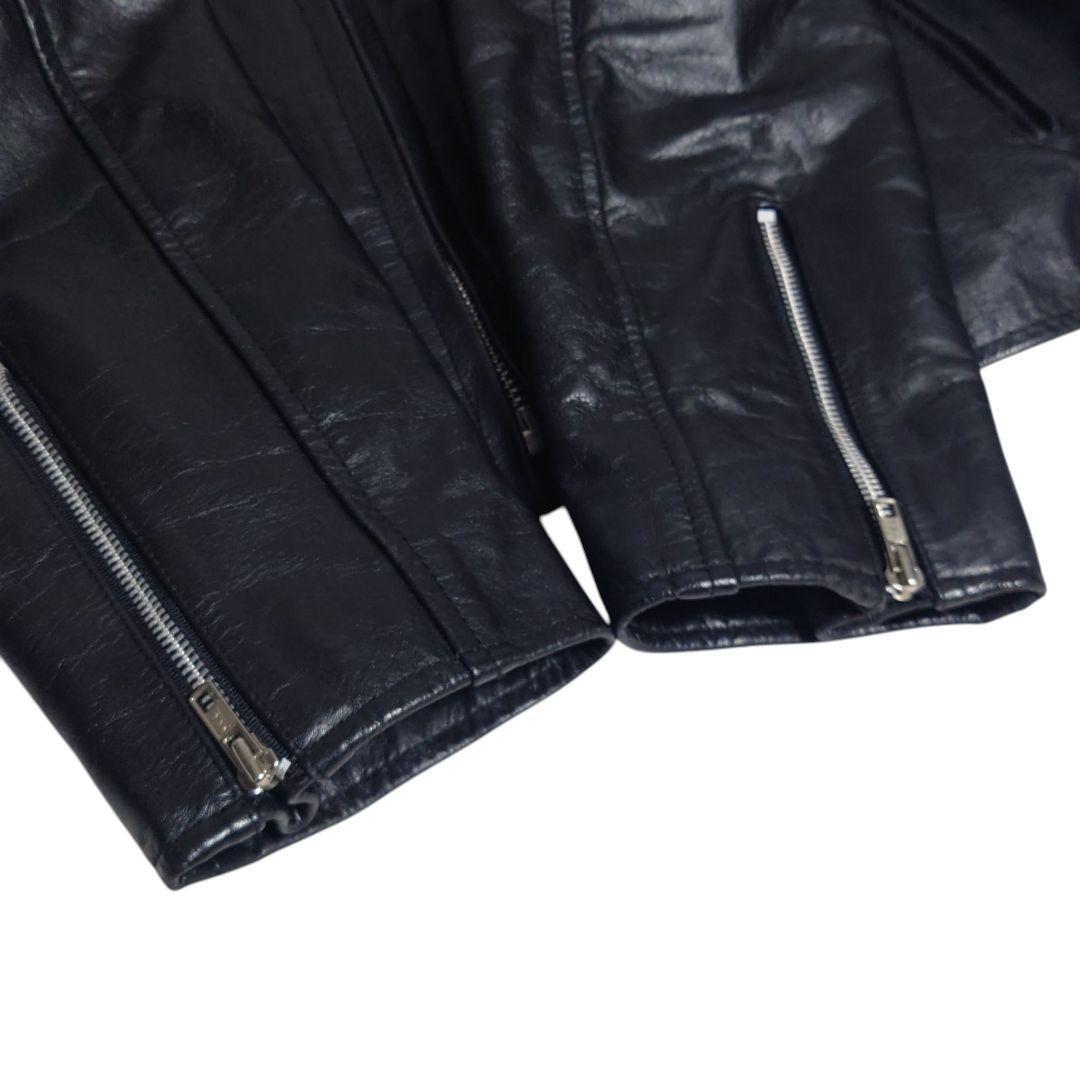 HORN WORKS 本革 ライダース レザー キルティング 5L 黒